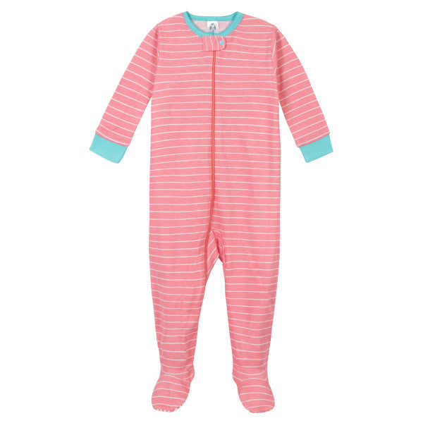 2-Pack Girls Mermaid Snug Fit Unionsuit Pajamas, view 3