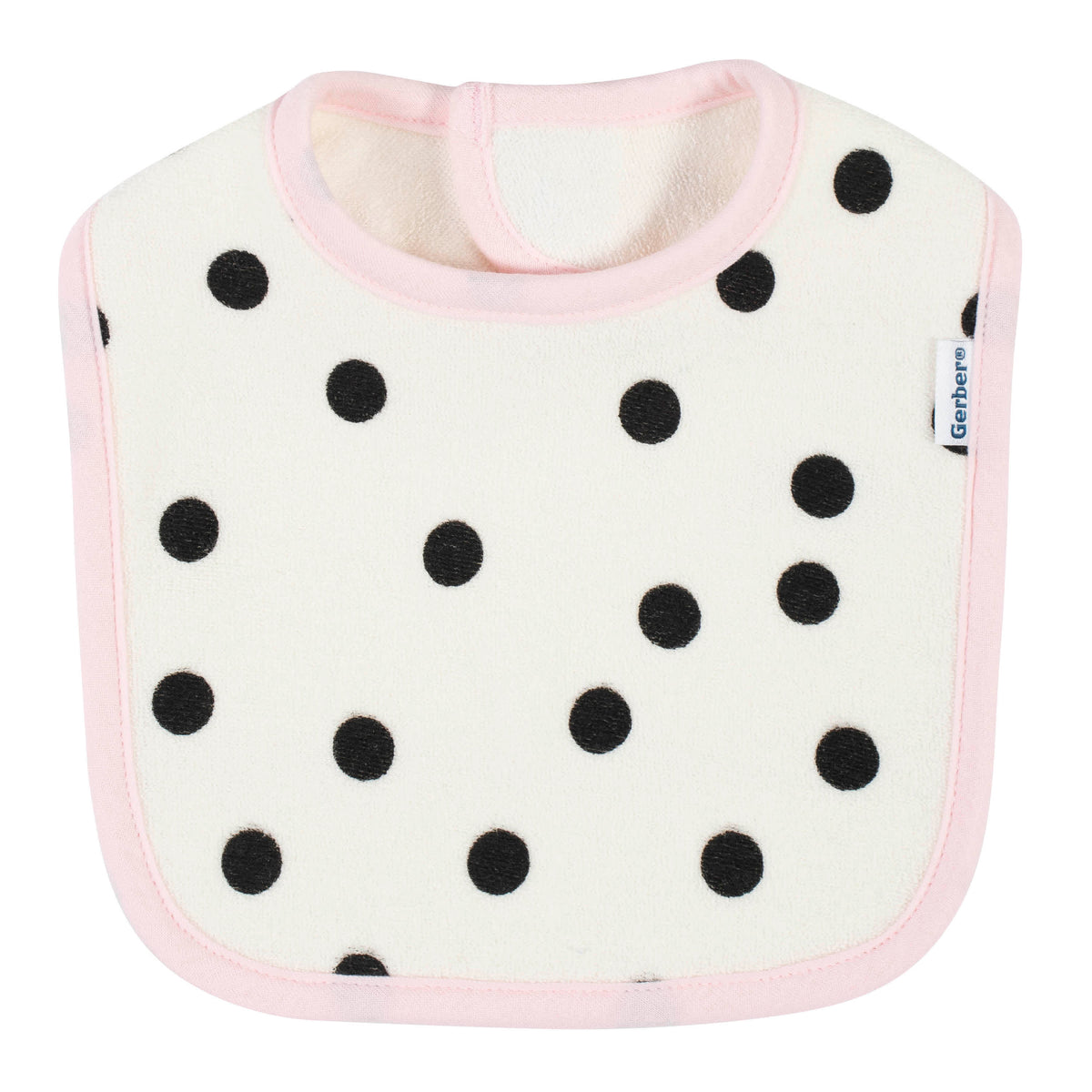 4-Pack Baby Girls Ballerina Dribbler Bibs, view 5