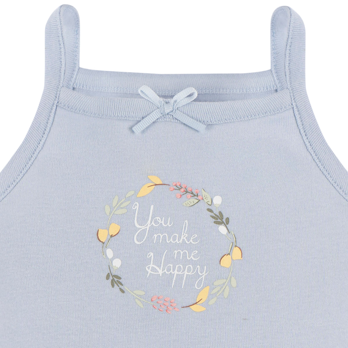 4-Pack Baby Girls White Floral Sleeveless Onesies Bodysuits, view 6