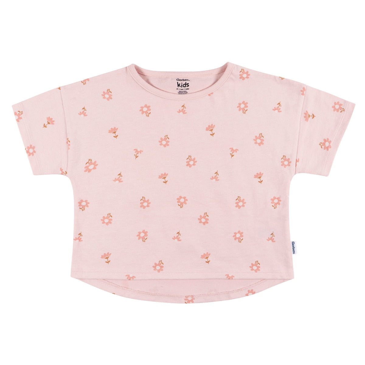 3-Pack Infant and Toddler Girls Flower T-Shirts, view 3