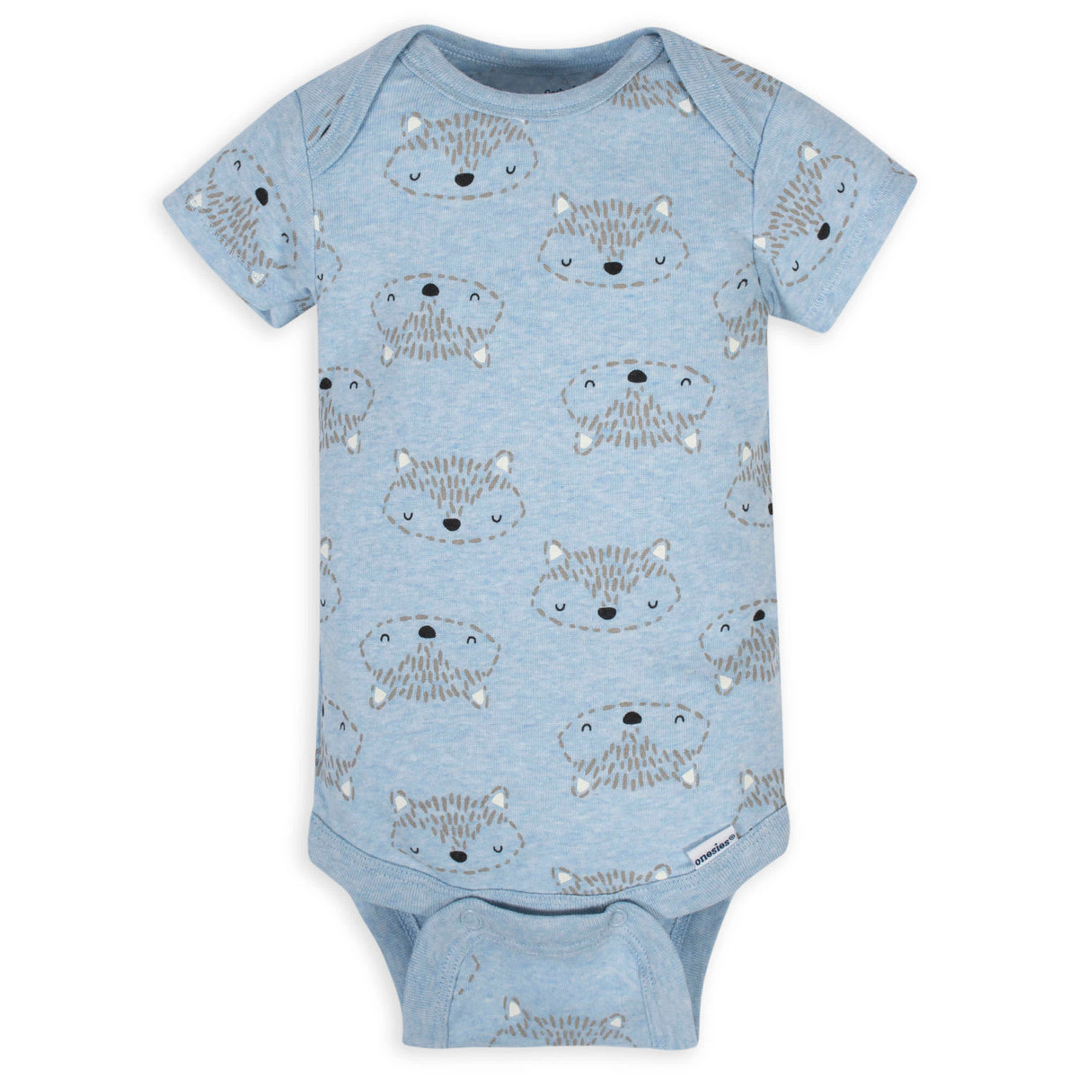 3-Pack Baby Boys Fox Short Sleeve Onesies Bodysuits, view 4