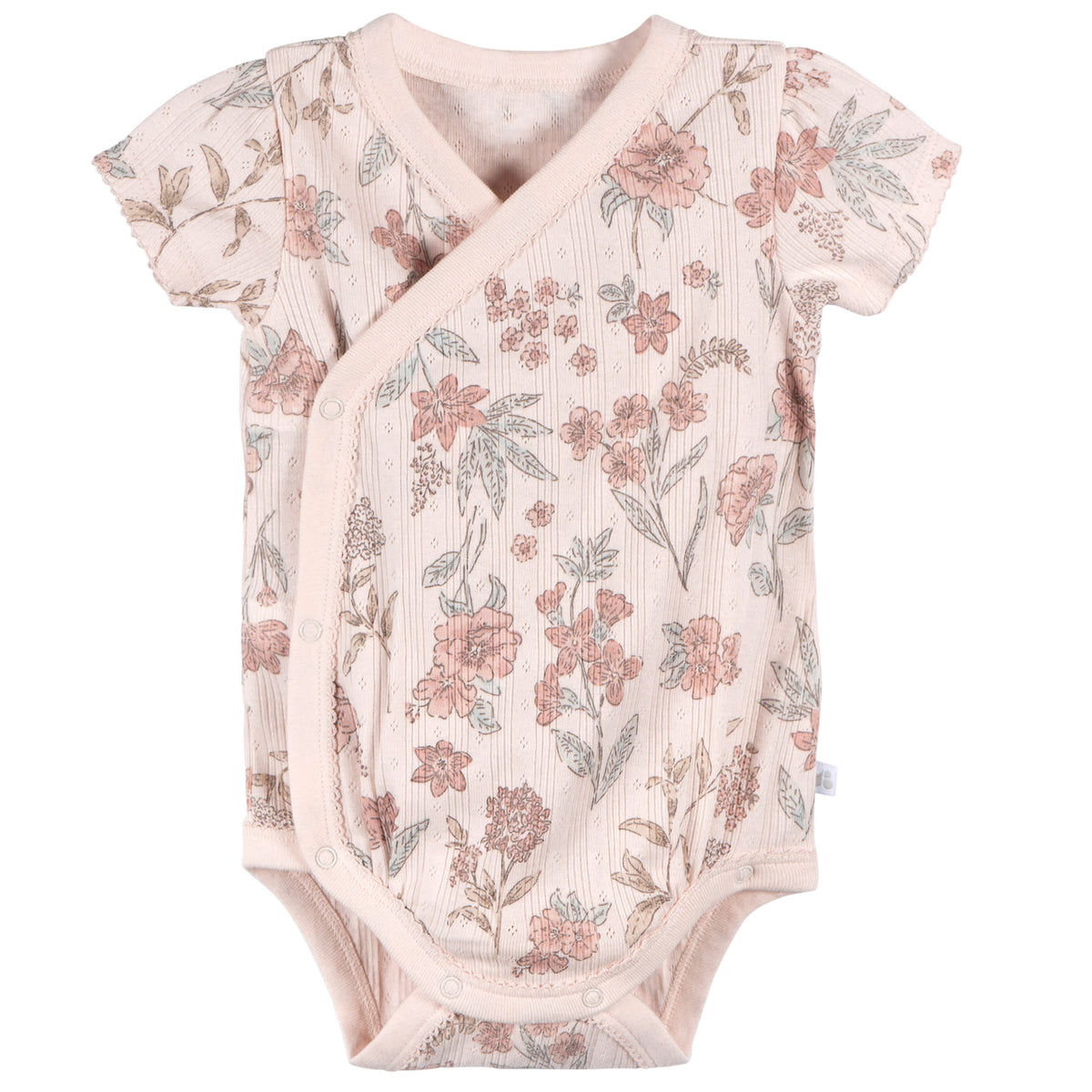 3-Pack Baby Girls Pink Bodysuit Set, view 4
