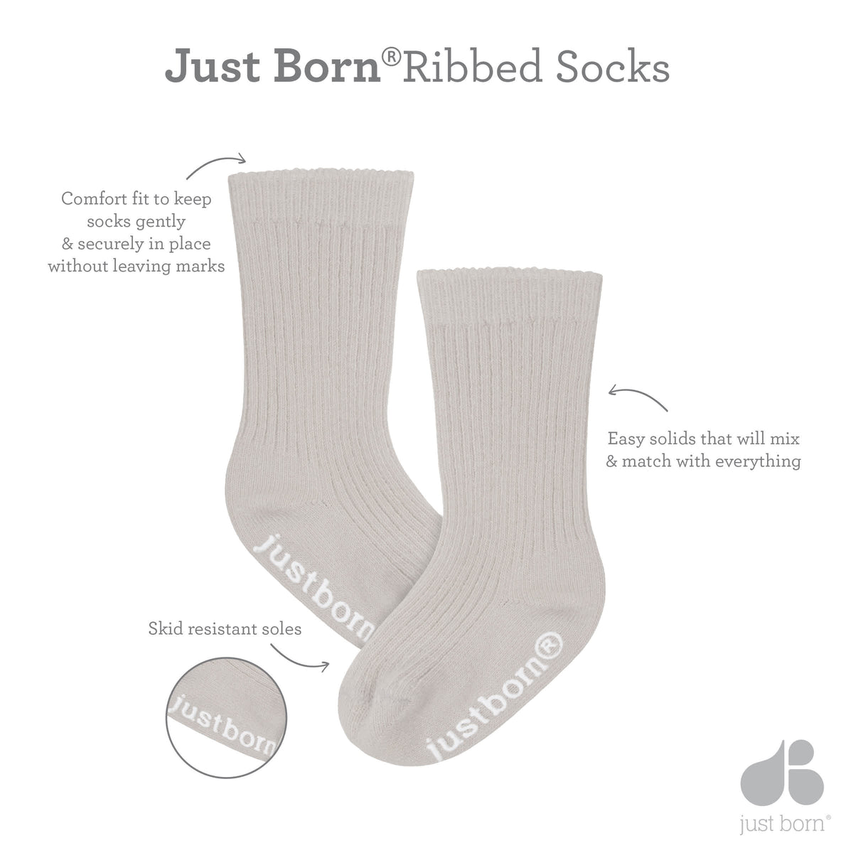 6-Pack Baby Neutral Natural Leaves Socks, view 10