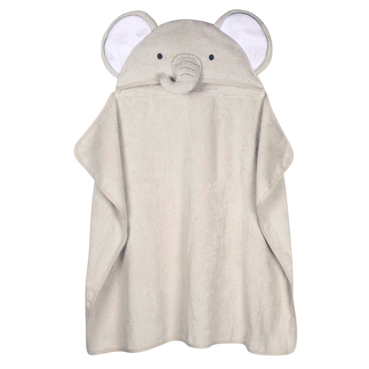 Baby Neutral Natural Leaves Elephant Bath Wrap
