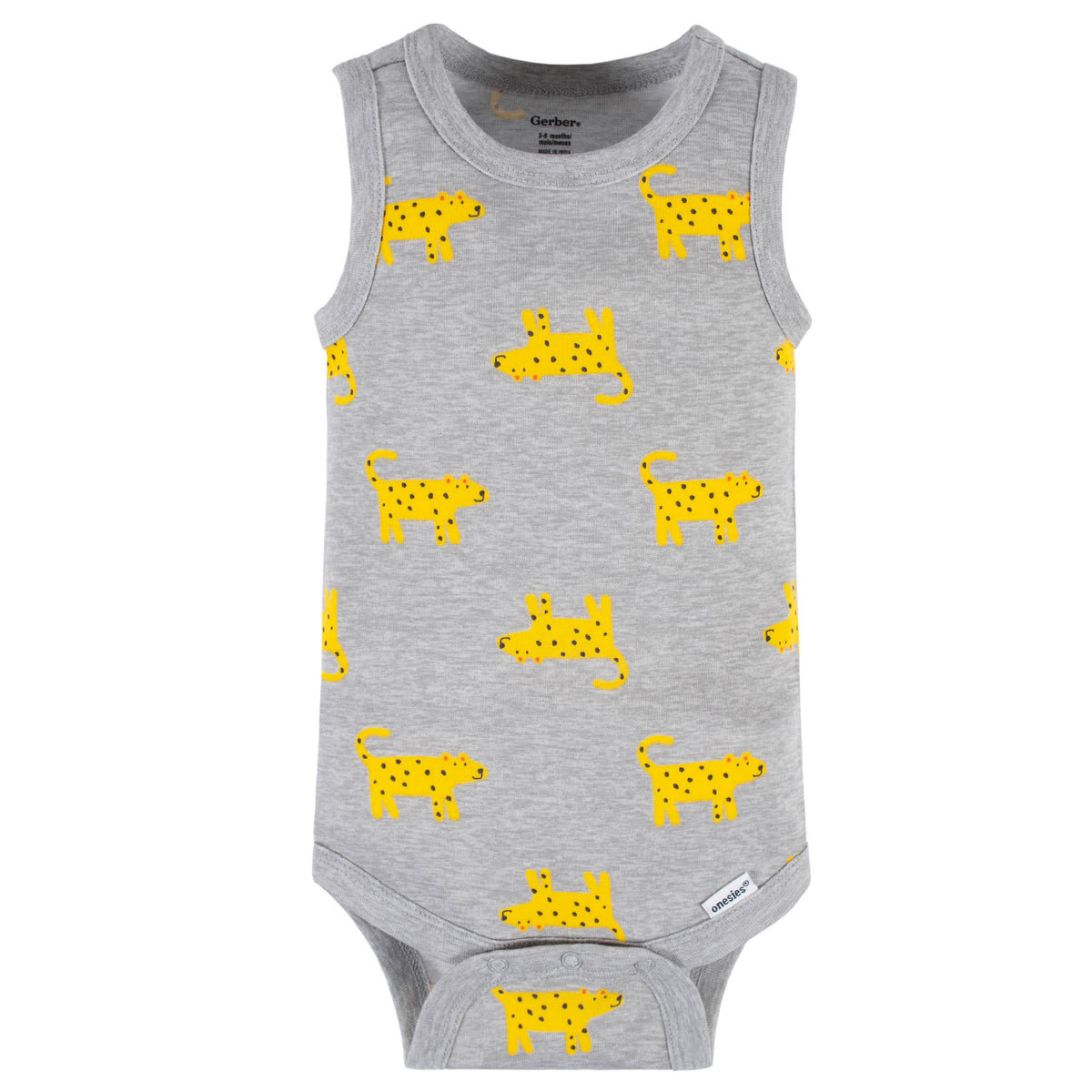 4-Pack Baby Boys Wild At Heart Tank Onesies Bodysuits, view 10