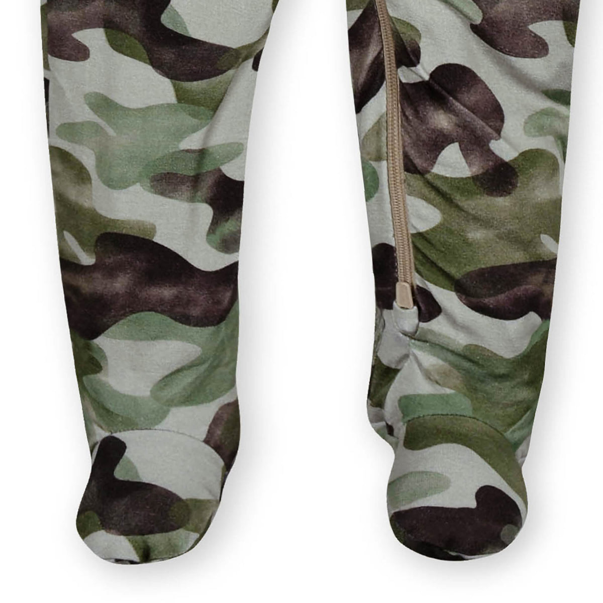 Baby & Toddler Hide & Seek Camo Buttery Soft Viscose Made from Eucalyptus Snug Fit Footed Pajamas, view 5