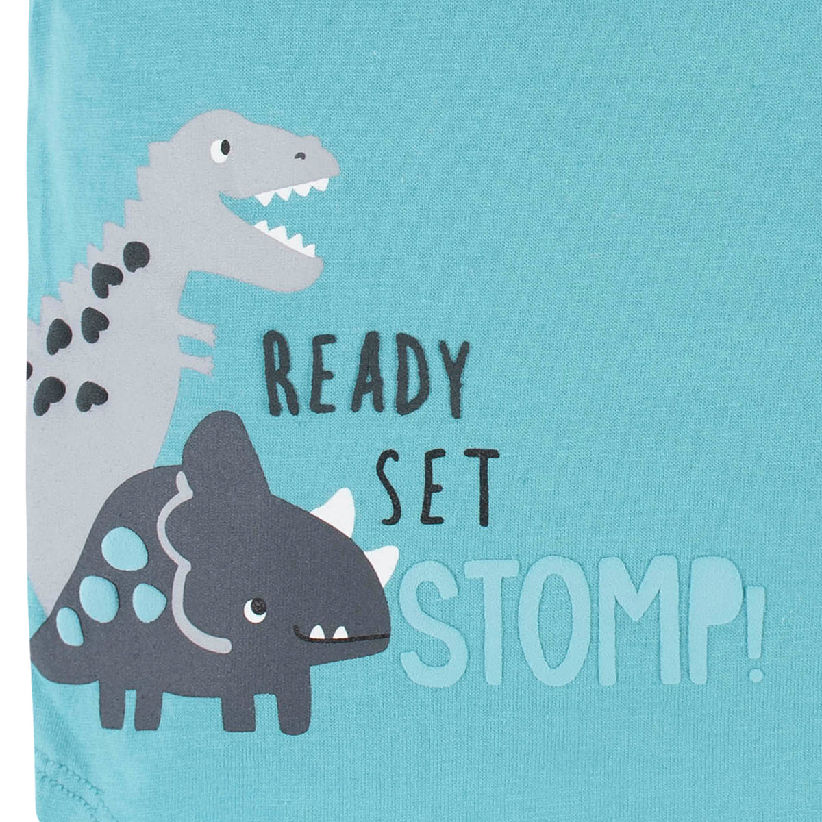 2-Piece Baby & Toddler Boys Dino Blues Pocket Tee & Knit Shorts Set, view 6