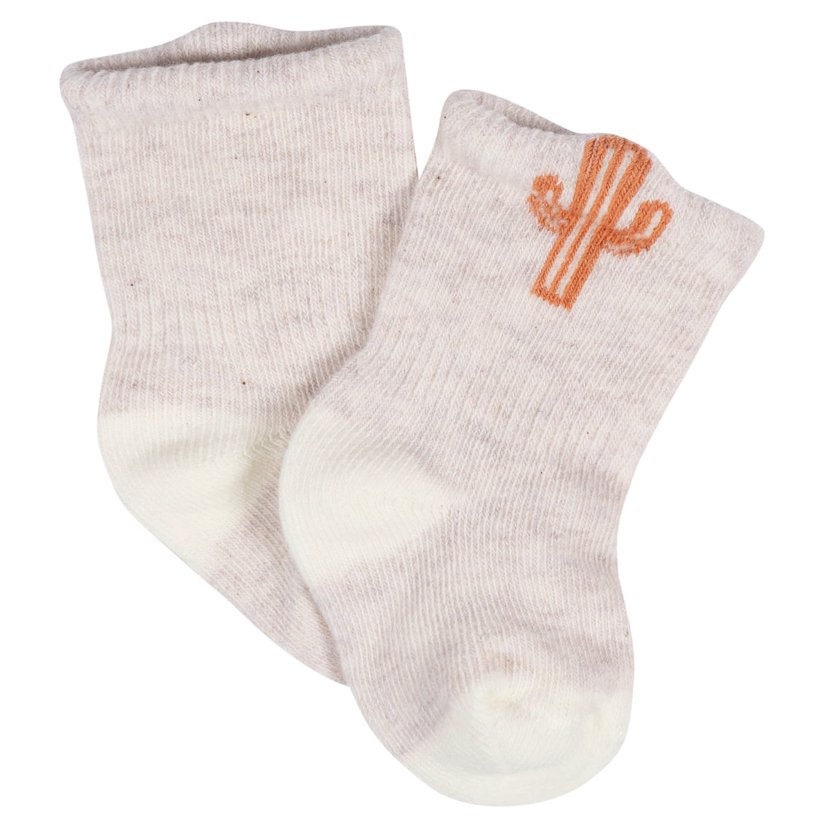 8-Pack Baby Neutral Southwest Jersey Wiggle Proof Socks, view 3