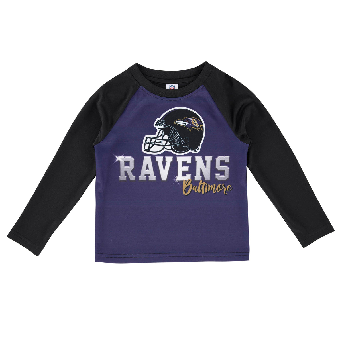 Toddler Boys Baltimore Ravens Long Sleeve Tee Shirt