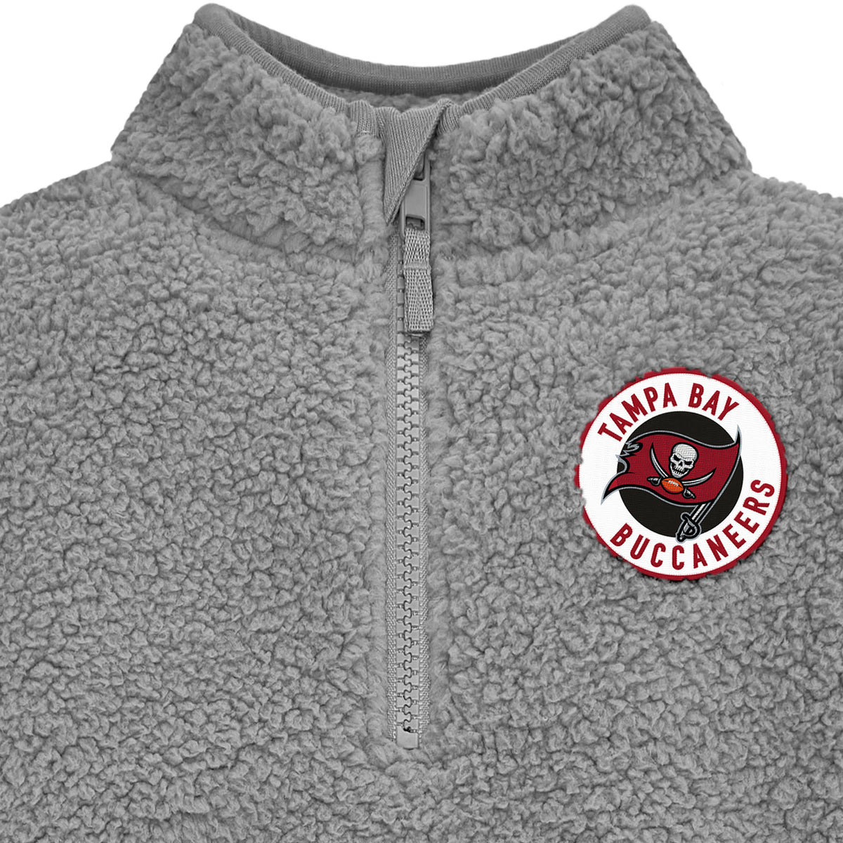 Infant & Toddler Boys Buccaneers 1/4 Zip Sherpa Top, view 2