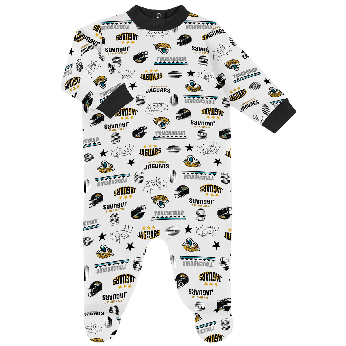 3-Piece Baby Boys Jaguars Bodysuit, Sleep 'N Play & Cap Set, view 3