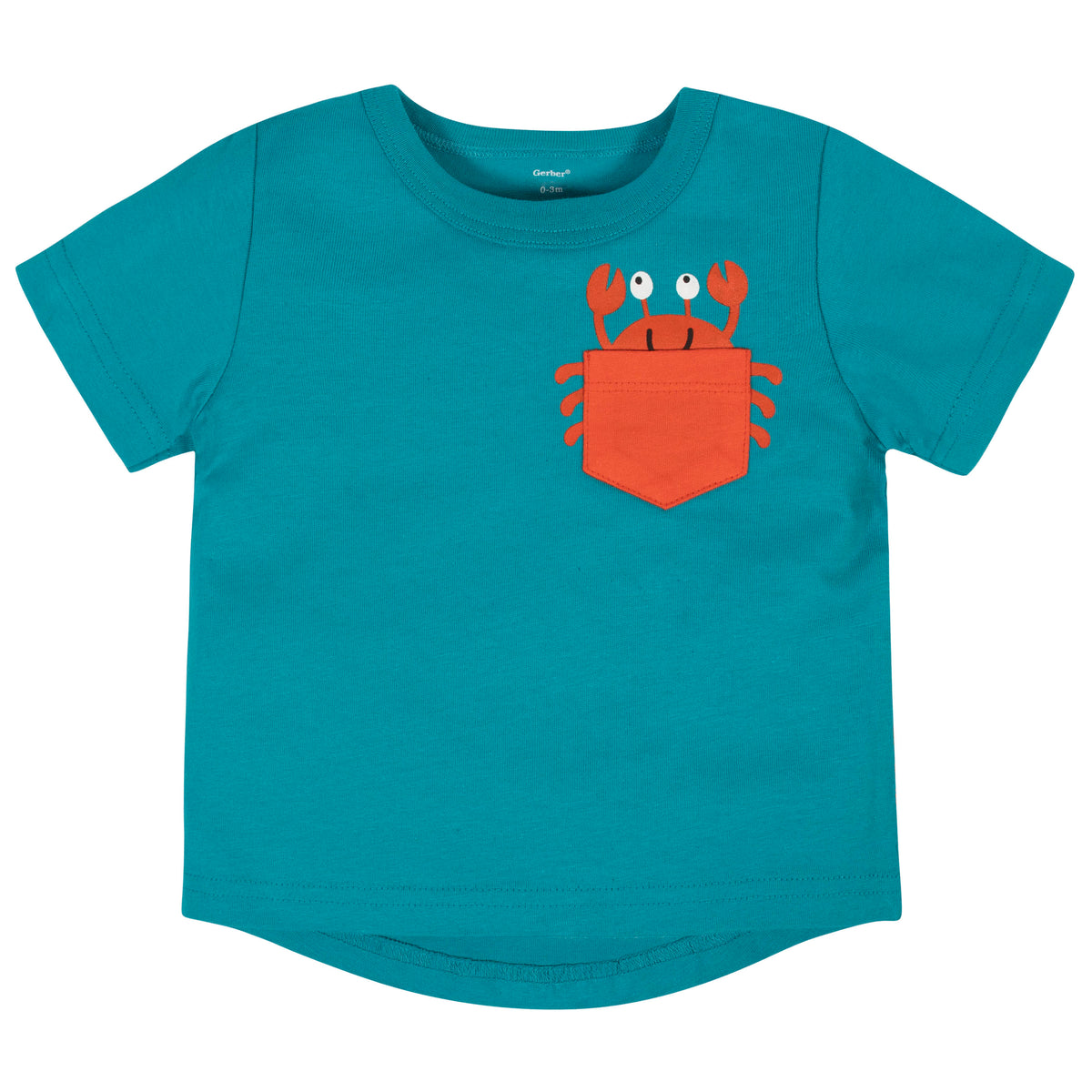 2-Piece Boys Crab Shorts Set, view 2