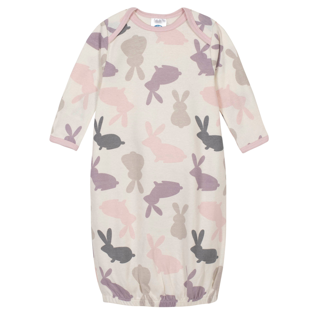 2-Piece Baby Girls Bunny Gown and Cap Set, view 2