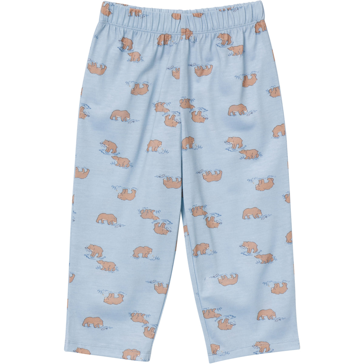 3-Piece Toddler Boys Bear T-Shirt, Shorts & Pants Pajama Set, view 4