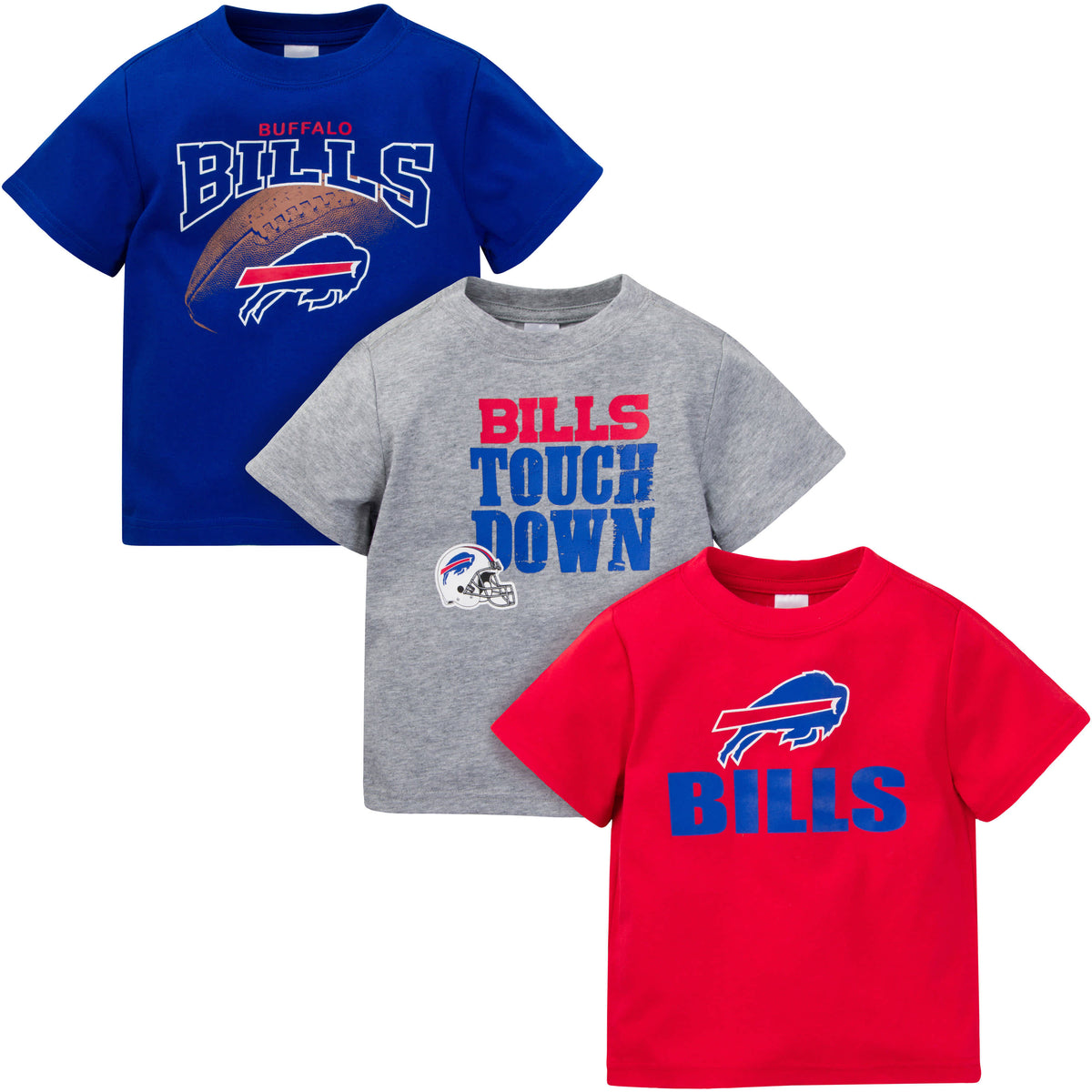 3-Pack Baby & Toddler Boys Buffalo Bills Short Sleeve Tees