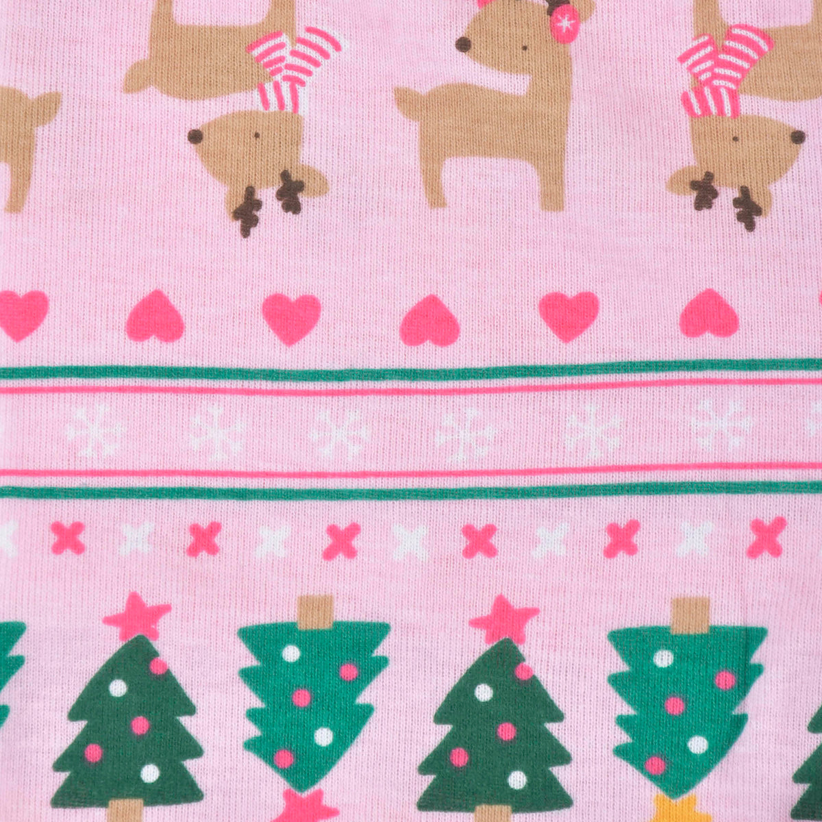 2-Piece Infant & Toddler Girls Winter Wonderland Snug Fit Cotton Pajamas, view 4