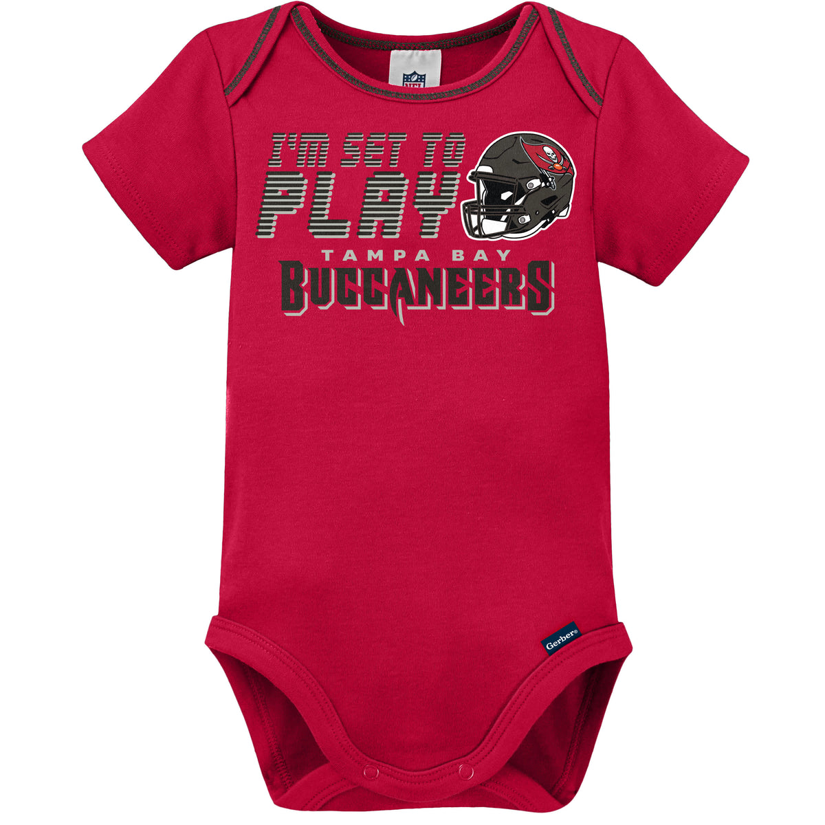 3-Piece Baby Boys Buccaneers Bodysuit, Sleep 'N Play & Cap Set, view 3