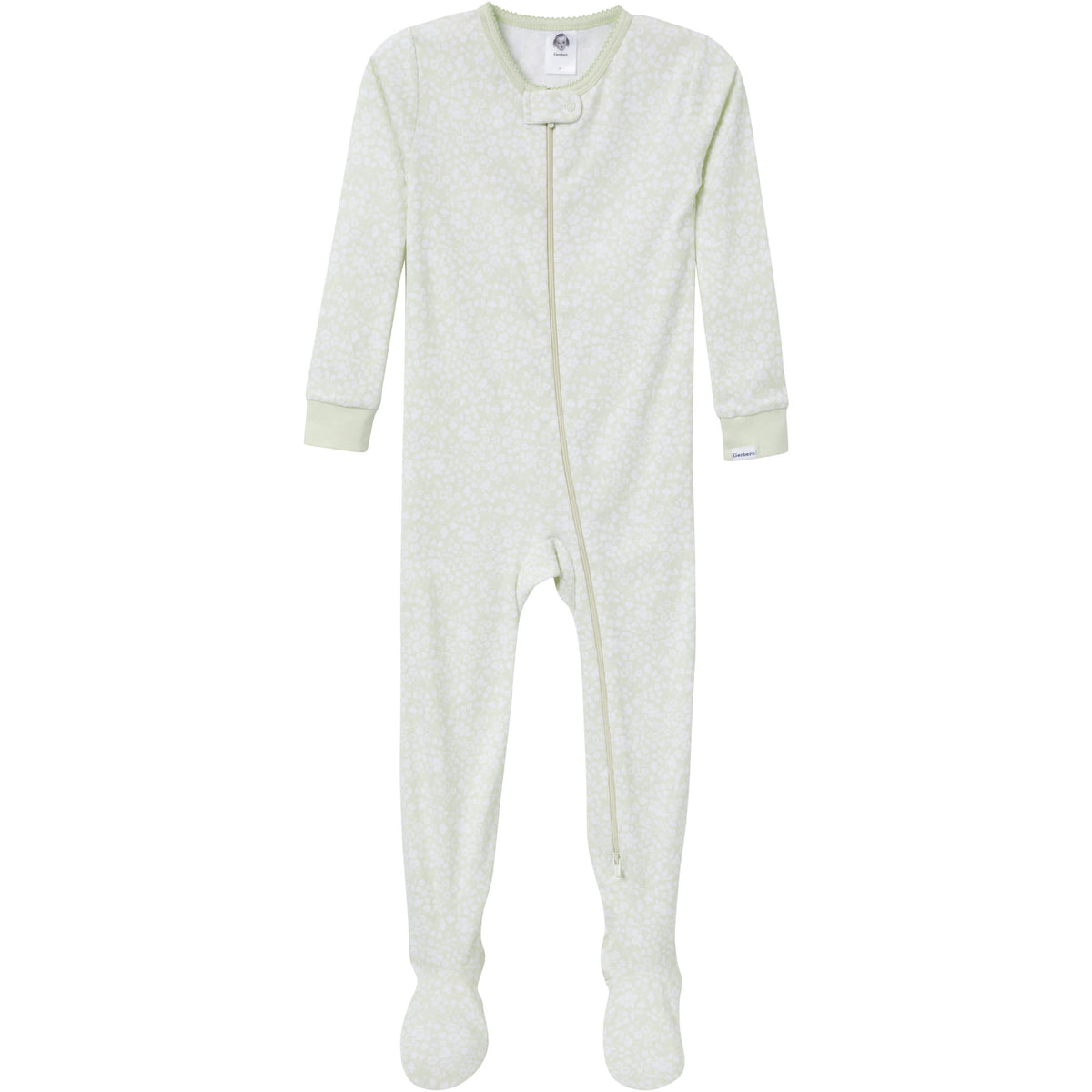 4-Pack Baby & Toddler Girls Butterflies Snug-Fitting Footed Pajamas, view 2