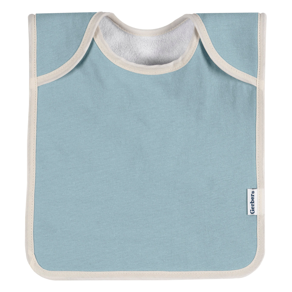 8-Pack Baby Boys Multi Blue Grey Lap Shoulder Bibs, view 8