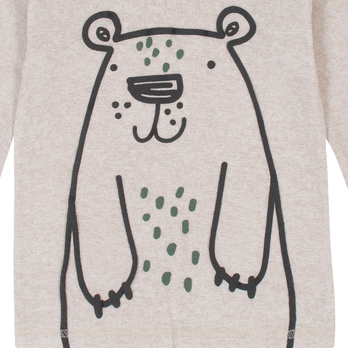 4-Piece Boys Bear Snug Fit Cotton Pajamas, view 3