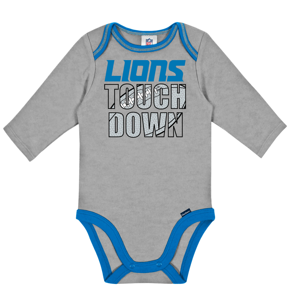 2-Pack Baby Boys Lions Long Sleeve Bodysuits, view 2