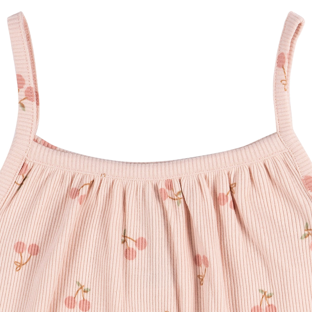 2-Piece Infant and Toddler Girls Cherries Tank Top & Shorts Set, view 3