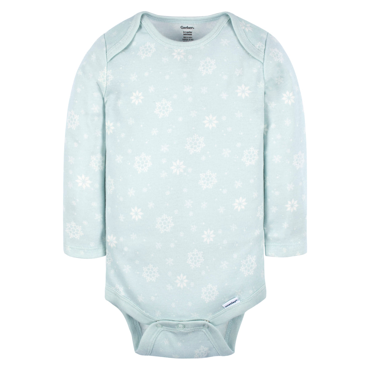 6-Pack Baby Girls Home Long Sleeve Onesies Bodysuits, view 9