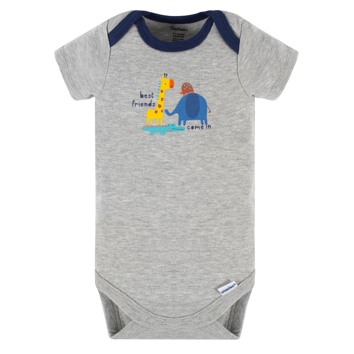 3-Piece Baby Boys Wild & Free Short Sleeve Onesies Bodysuits & Pants Set, view 3