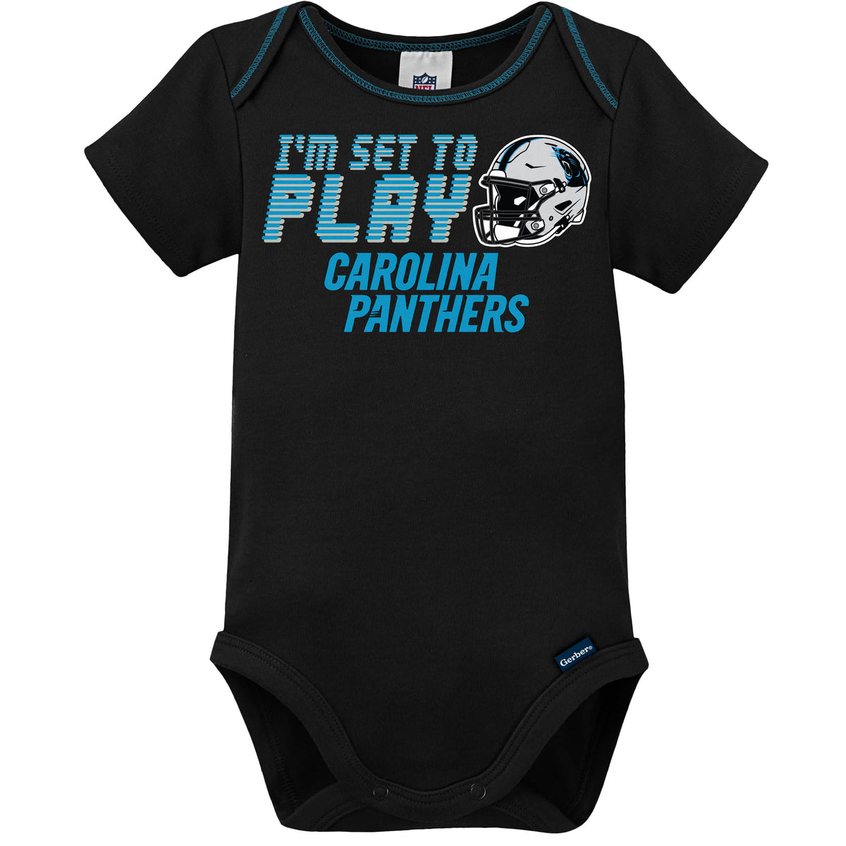 3-Piece Baby Boys Panthers Bodysuit, Sleep 'N Play & Cap Set, view 3