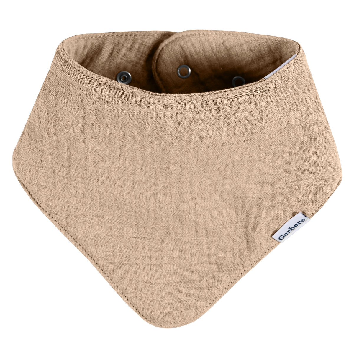 10-Pack Baby Neutral Multi Browns Muslin Bandana Bib, view 10
