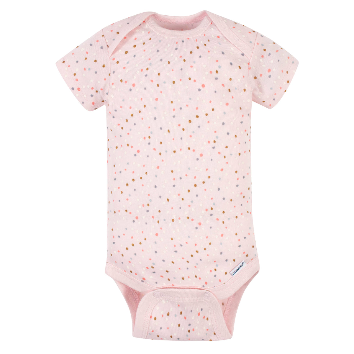 5-Pack Baby Girls Ballerina Short Sleeve Onesies Bodysuits, view 3