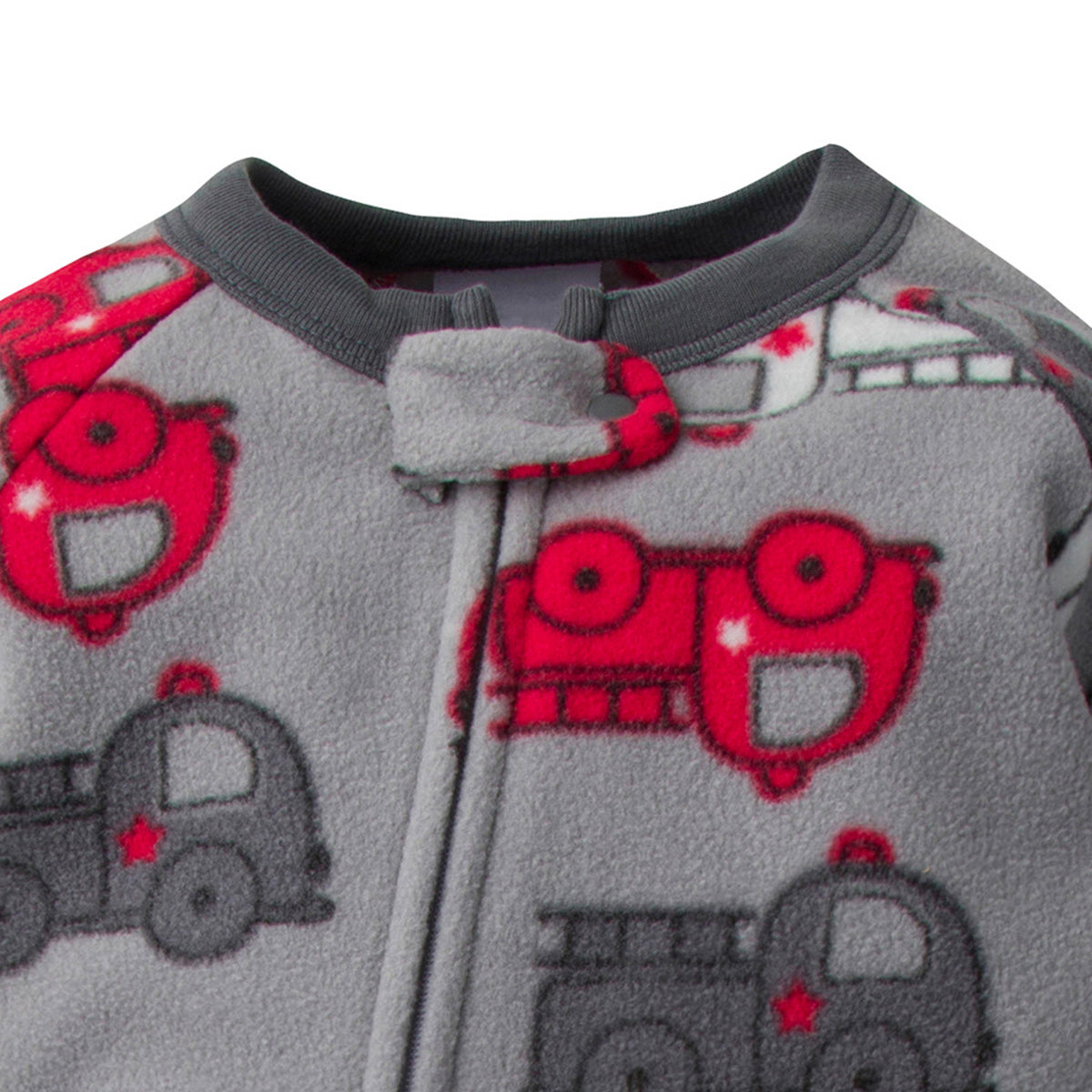 Baby Boys Fire Truck Fleece Pajamas, view 2