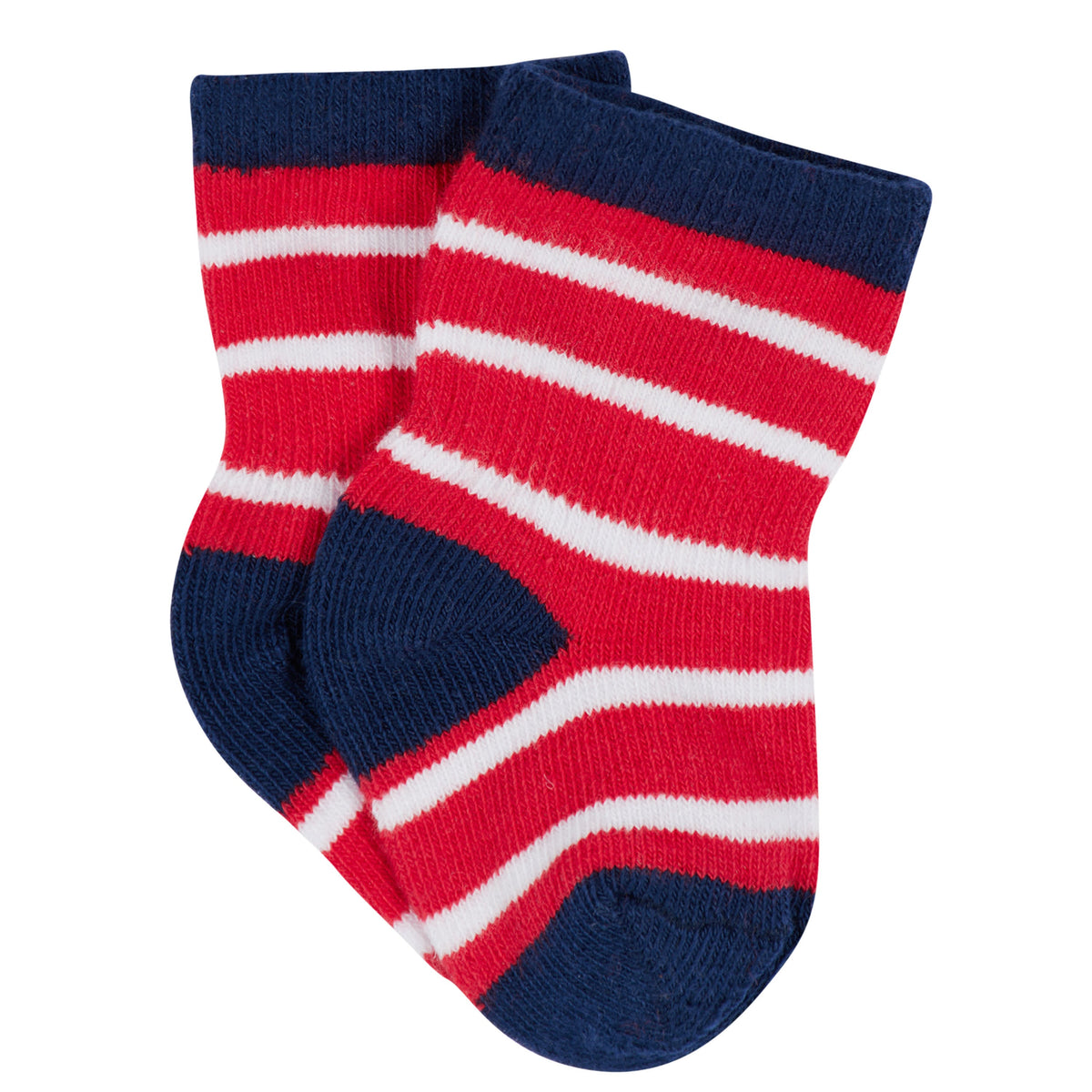 12-Pack Baby & Toddler Boys Construction Zone Jersey Crew Wiggle Proof Socks, view 9