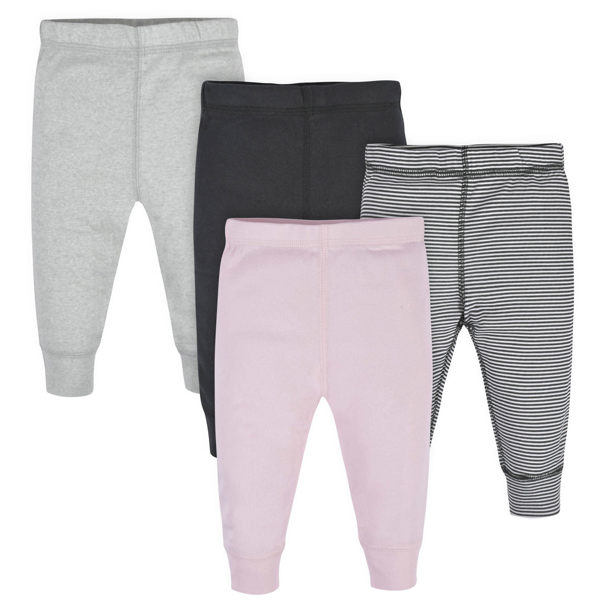 4-Pack Baby & Toddler Girls Pink & Gray Active Pants