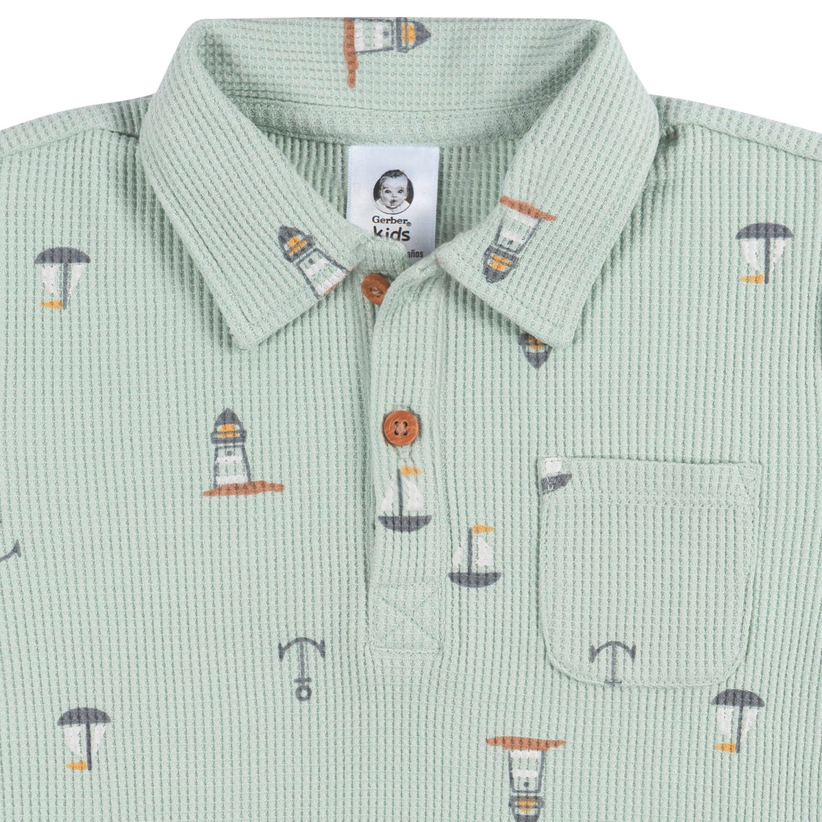 2-Piece Toddler Boys Sea Scene Shirt & Shorts Set, view 3