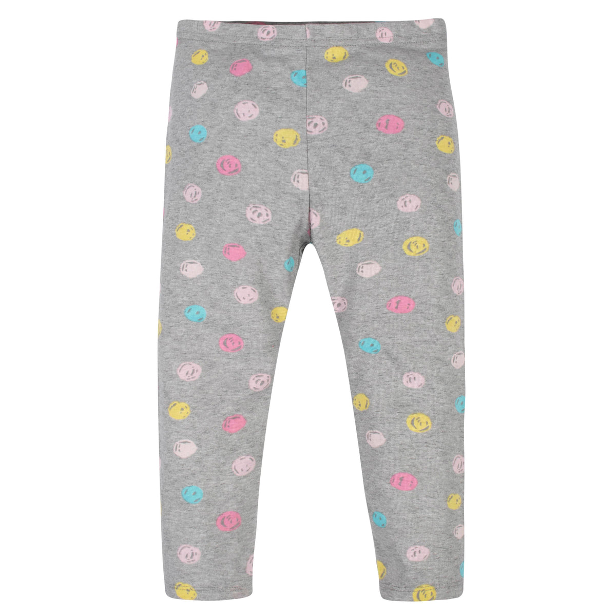 4-Piece Girls Rainbows Skirted Panty, Shirts and Slim Pant Set, view 2