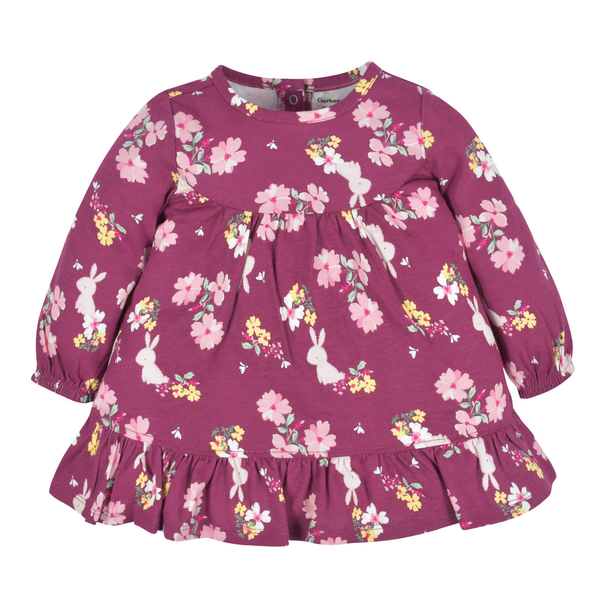 2-Piece Baby & Toddler Girls Apple Bouquets Long Sleeve Dress & Leggings Set, view 2