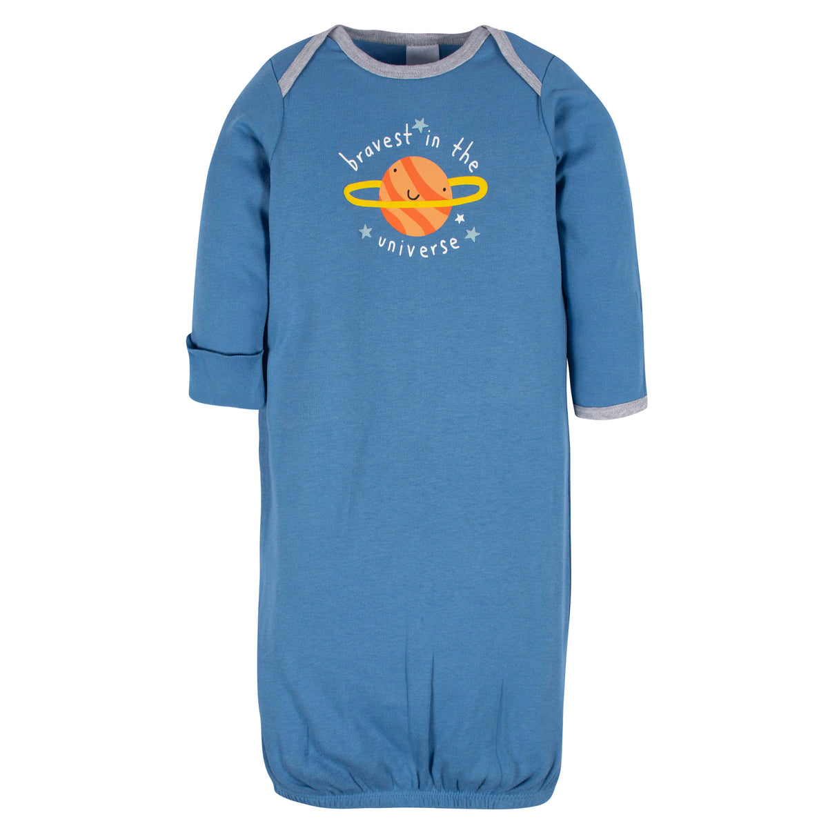 4-Pack Baby Boys Space Explorer Gowns, view 2