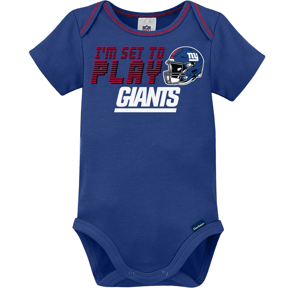 3-Piece Baby Boys New York Giants Bodysuit, Sleep 'N Play & Cap Set, view 2