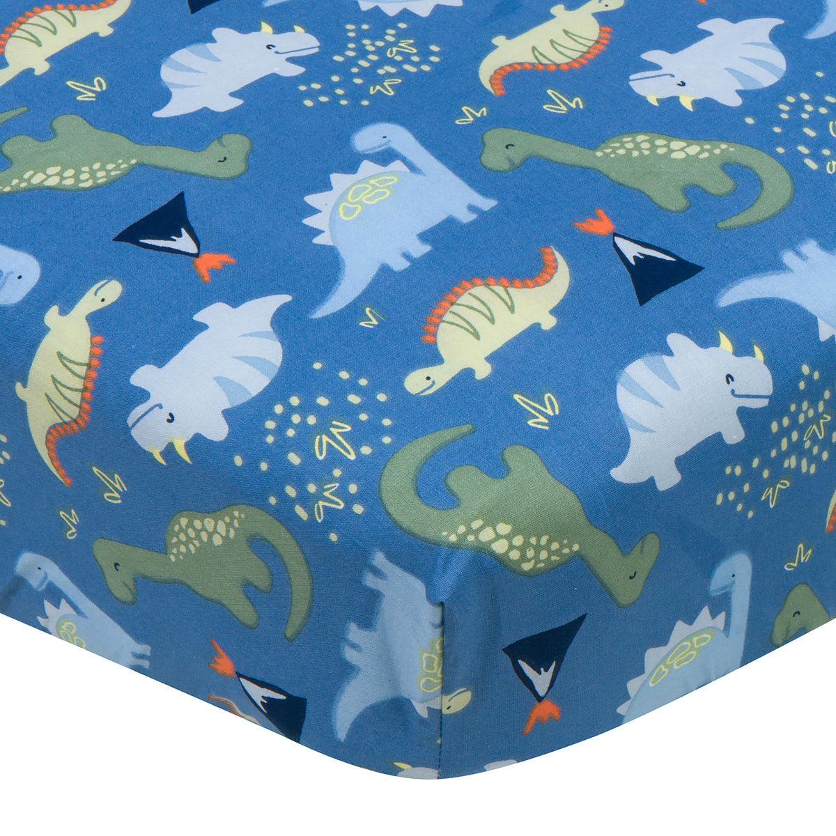 Baby Boys Dino Fitted Crib Sheet