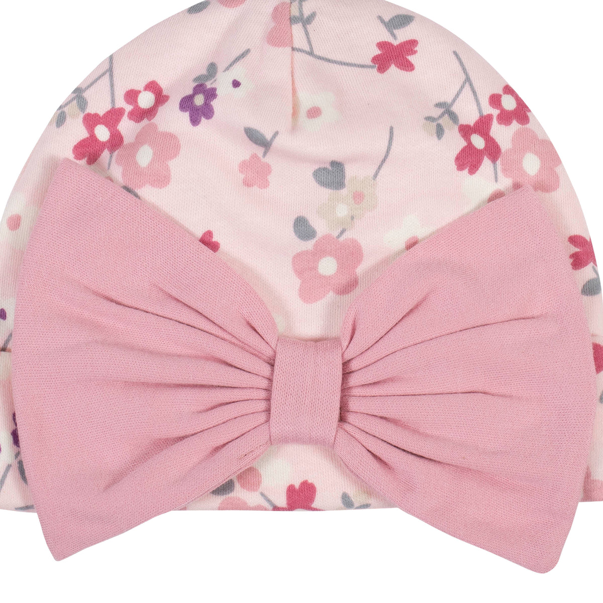 3-Piece Organic Baby Girls Wild Flower Gown Set, view 3