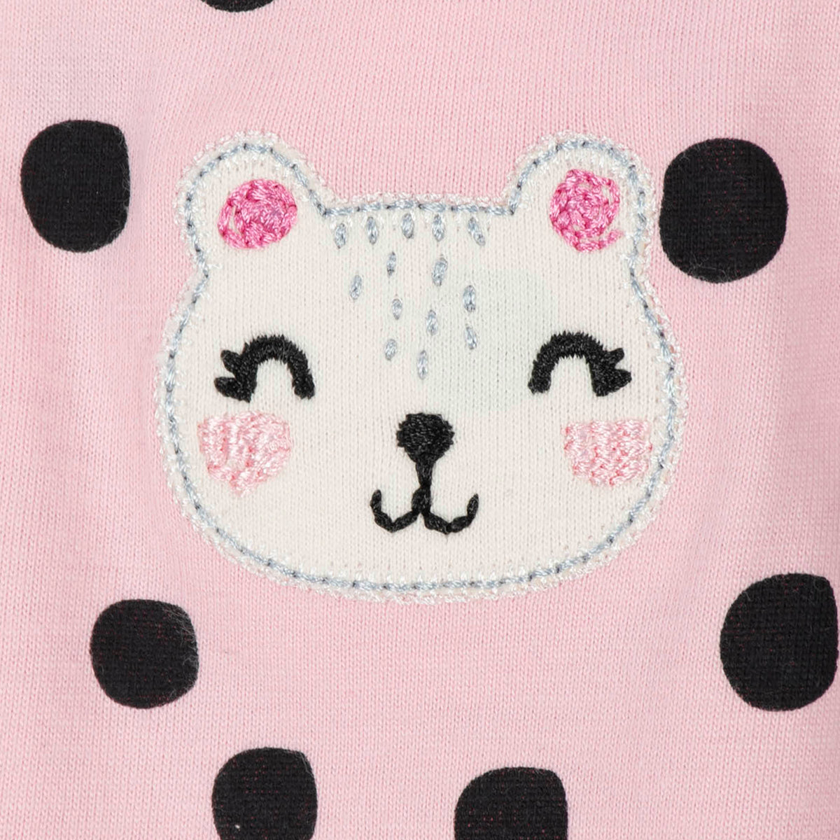 2-Pack Baby Girls Hearts and Cats Sleep N' Plays, view 2