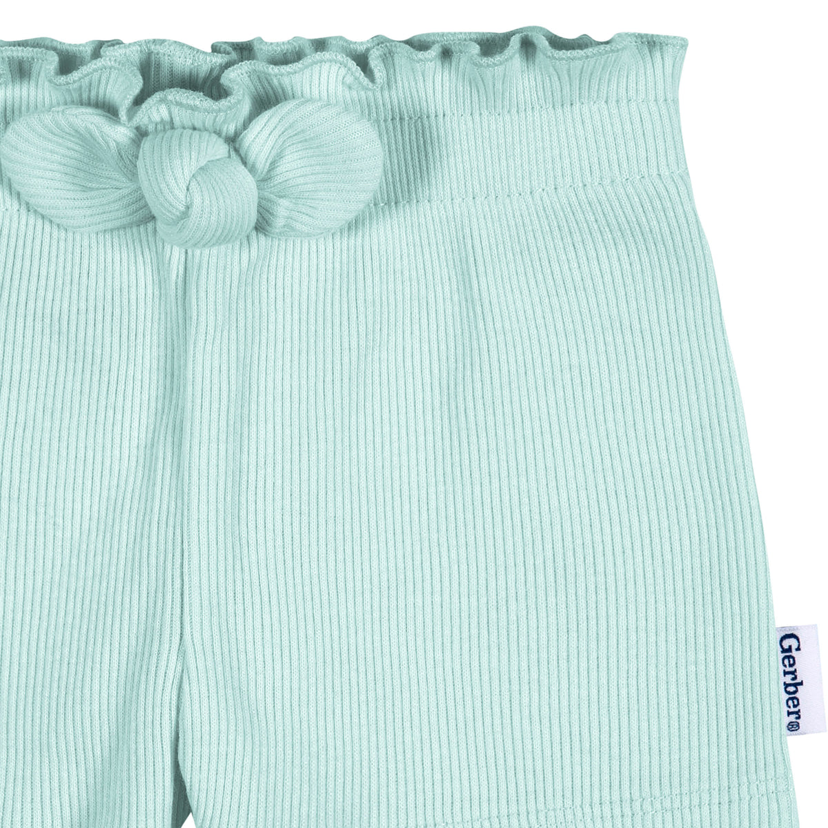 3-Pack Baby & Toddler Girls Navy/Oatmeal/Aqua Pull-On Knit Short, view 3