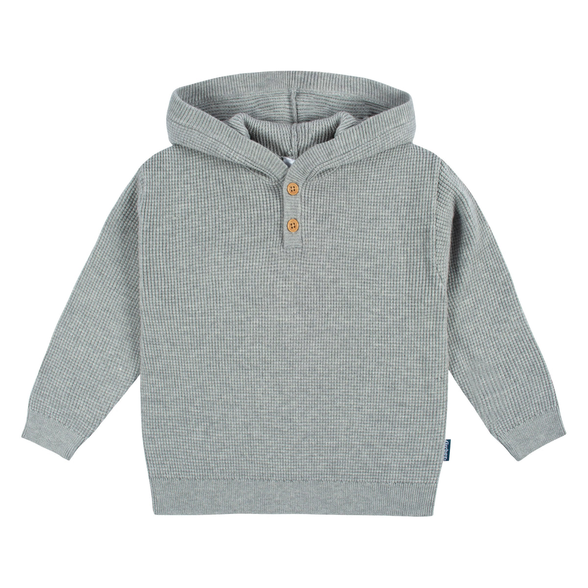 2-Piece Infant and Toddler Boys Grey Heather Sweater Knit Set, view 2