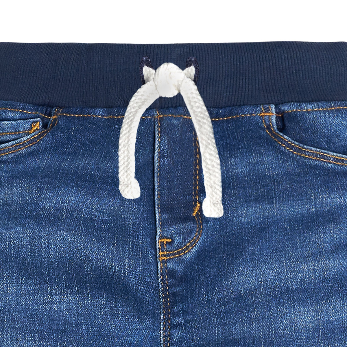 Toddler Neutral Blue Skinny Jeans, view 2