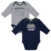 2-Pack Seattle Seahawks Long Sleeve Bodysuits