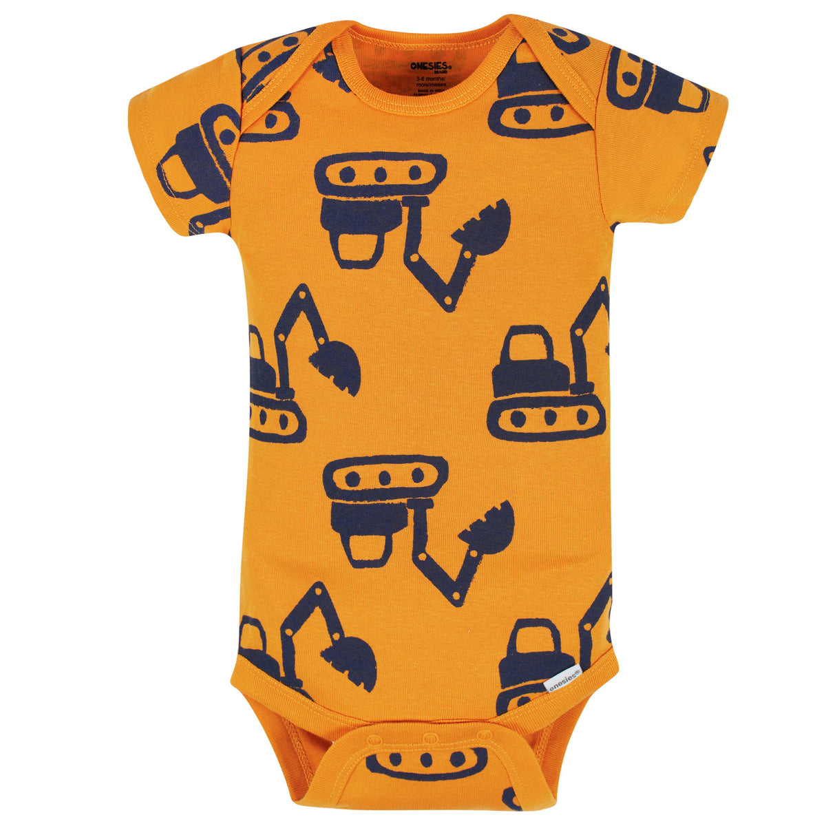 8-Pack Baby Boys Construction Zone Short Sleeve Onesies Bodysuits, view 5