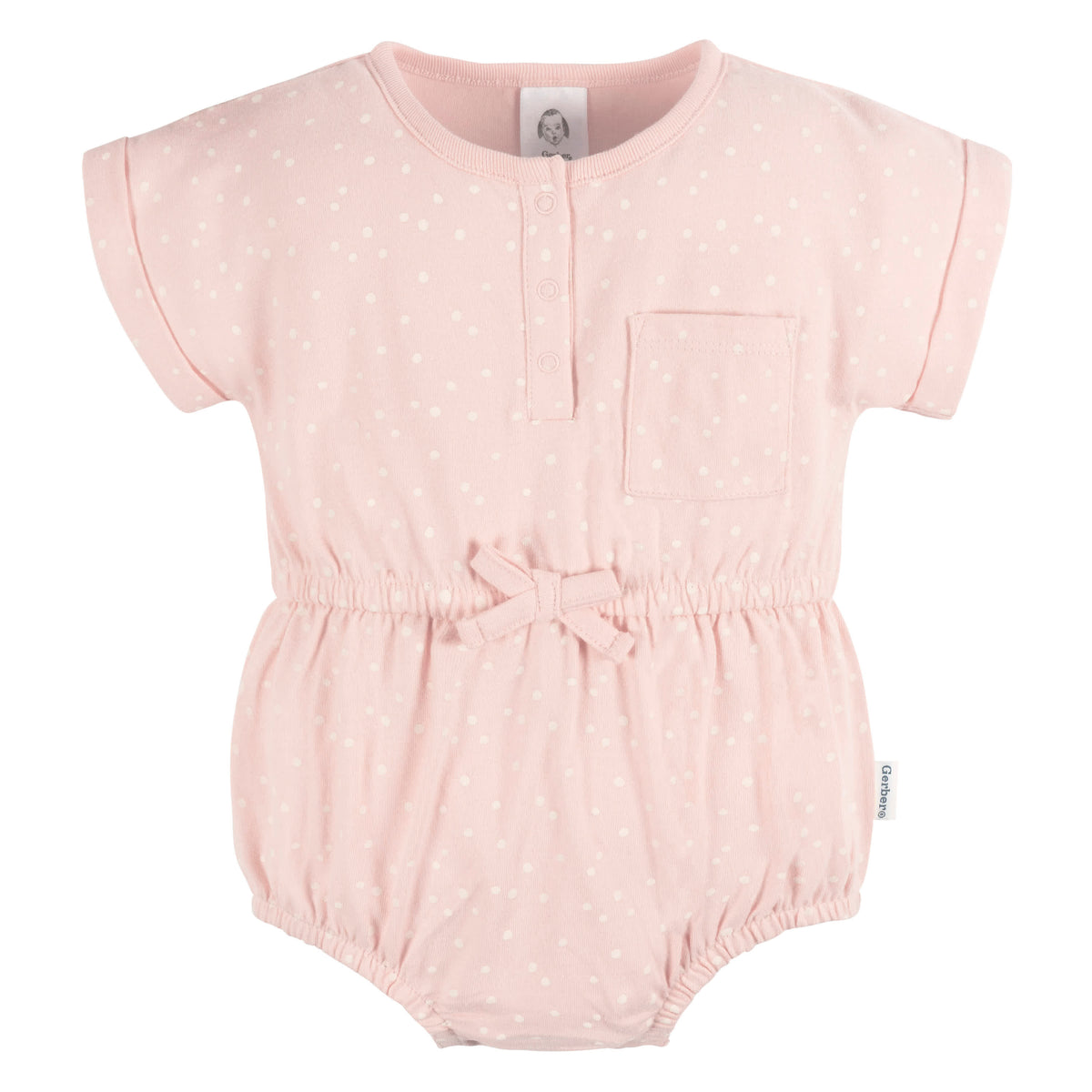 2-Pack Baby Girls Shells Romper, view 3
