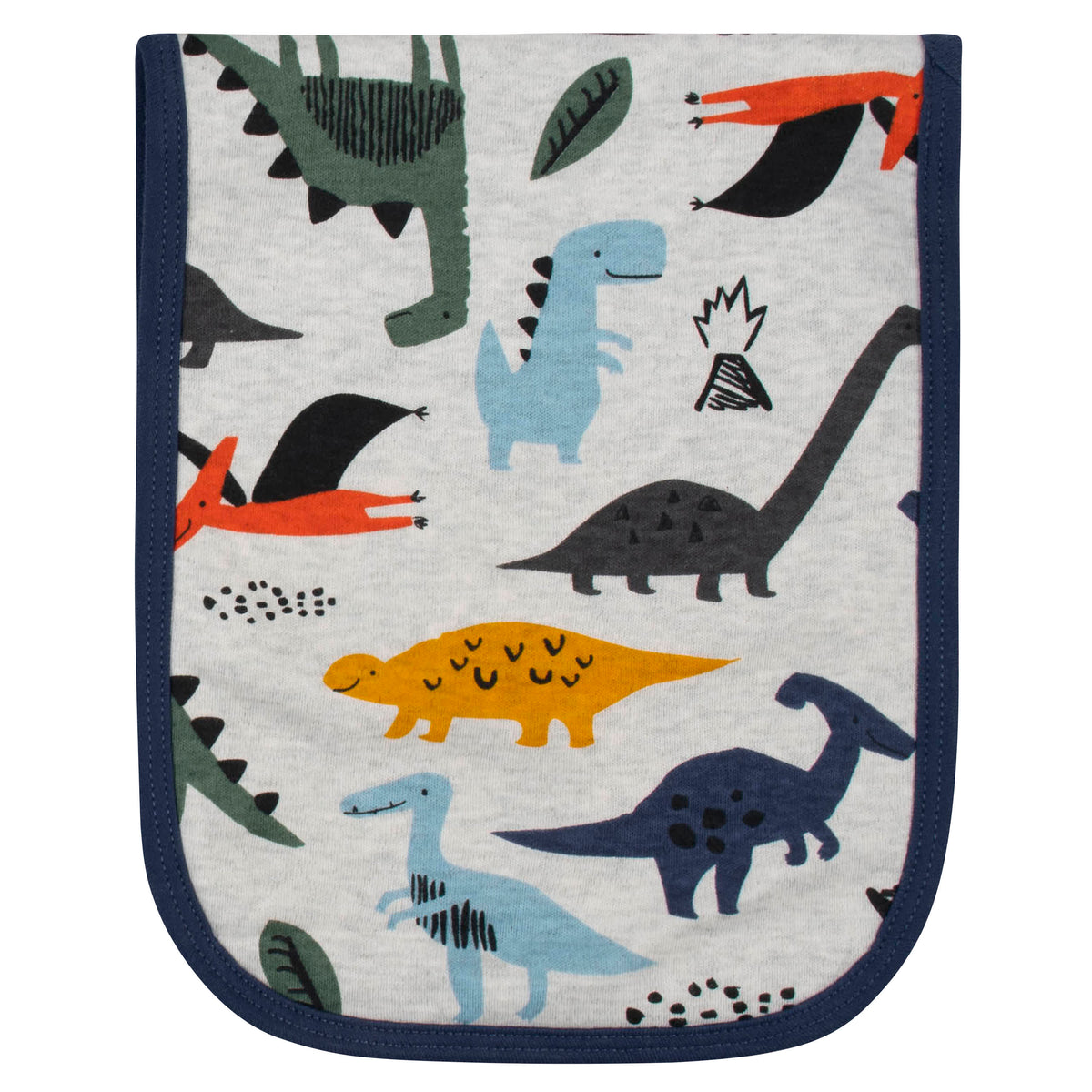 4-Pack Baby Boys Dino Burp Cloths, view 2
