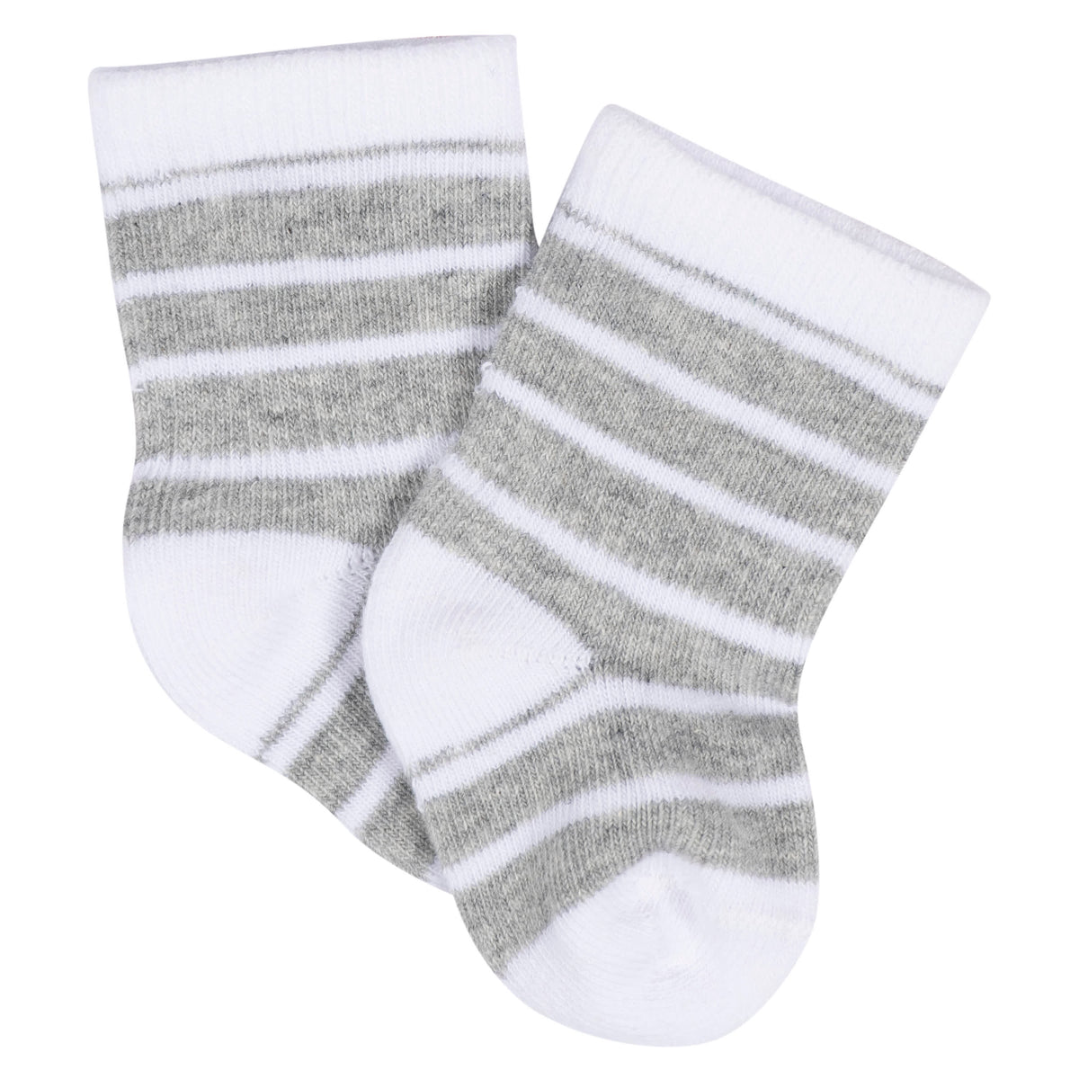 8-Pack Baby Boys Space Explorer Jersey Wiggle Proof Socks, view 3